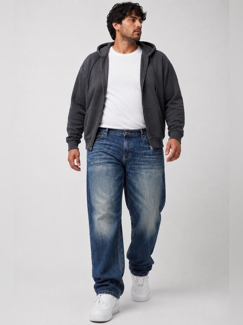Paper Denim & Cloth 40 Relaxed Straight Blue Jeans Y2K Streetwear